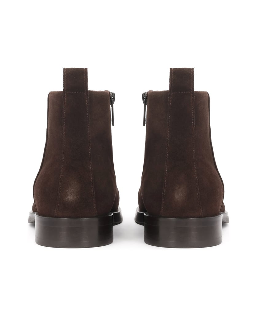 Kazar-Brown-suede-zip-up-booties-hnedá