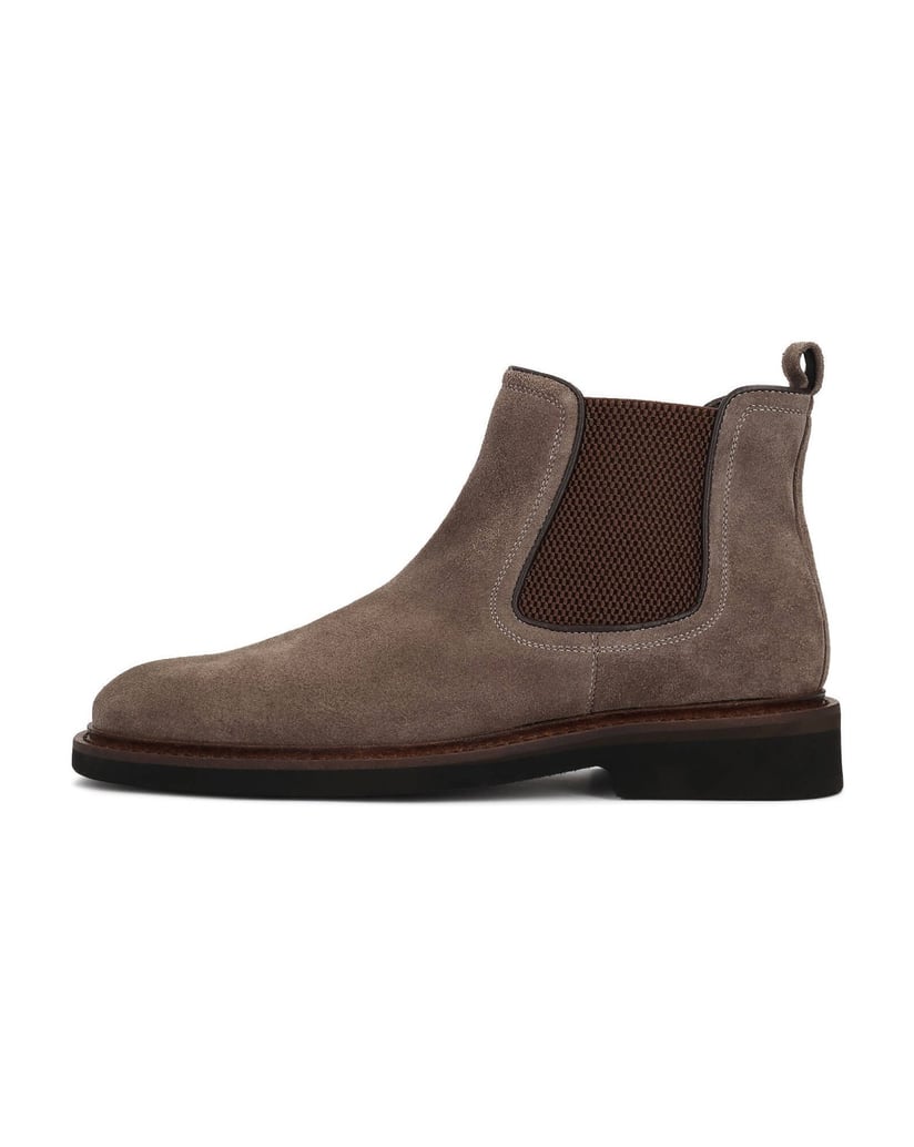 Kazar-Taupe-suede-men's-Chelsea-boots-with-elastic-inserts-tmavošedá
