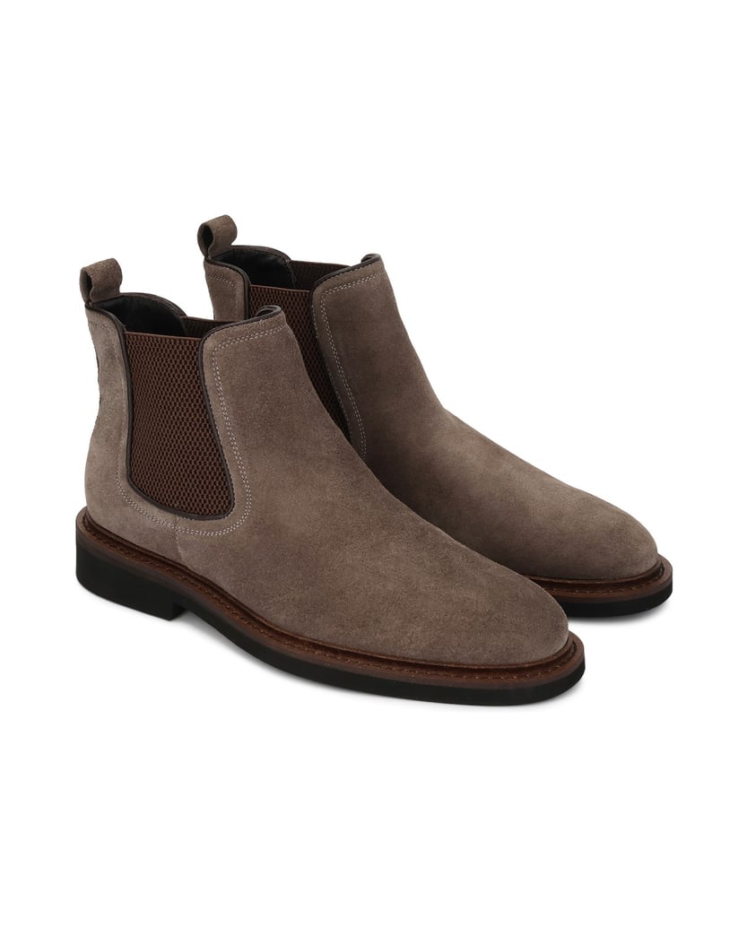 Kazar-Taupe-suede-men's-Chelsea-boots-with-elastic-inserts-tmavošedá