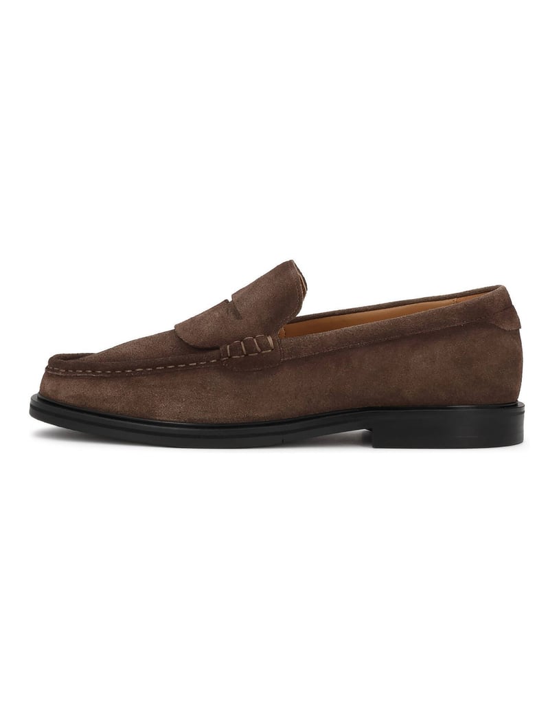 Kazar-Taupe-suede-loafers-tmavošedá
