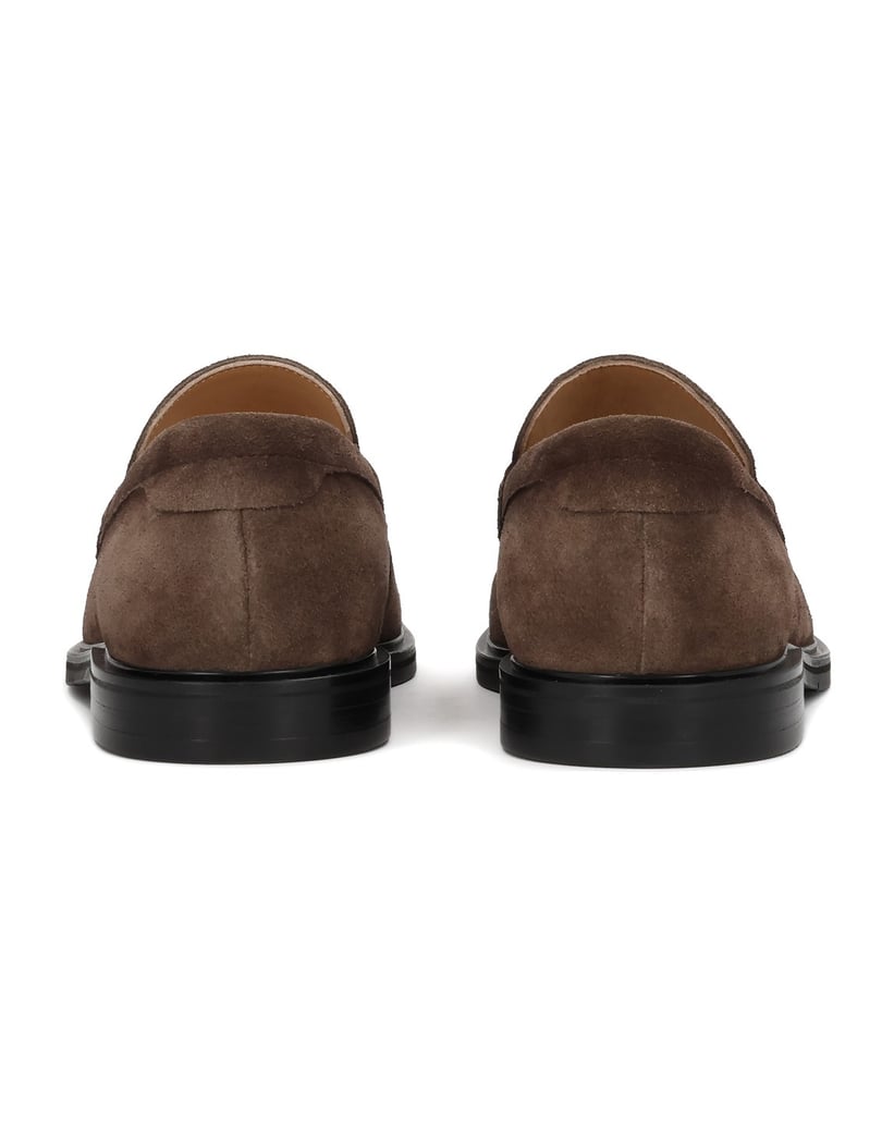 Kazar-Taupe-suede-loafers-tmavošedá