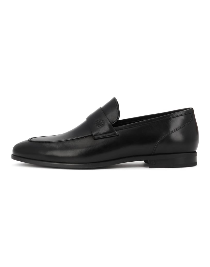 Kazar-Black-men's-loafers-in-genuine-leather-čierna