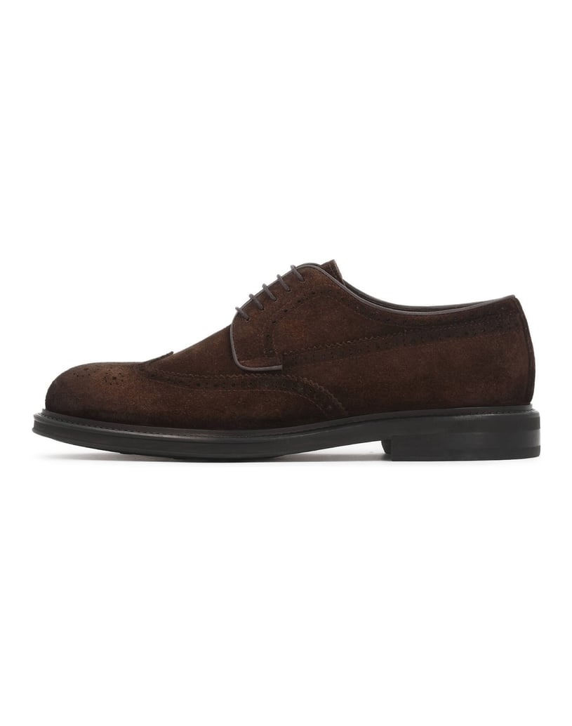 Kazar-Brown-suede-derby-brogue-hnedá