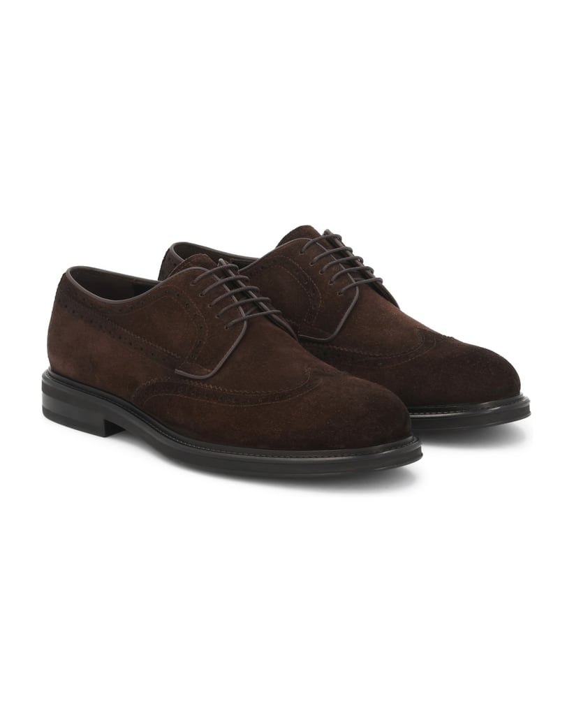 Kazar-Brown-suede-derby-brogue-hnedá