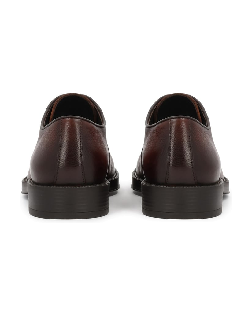 Kazar-Brown-leather-derby-with-shaded-upper-hnedá
