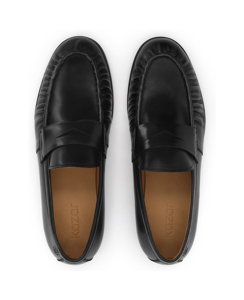 Kazar-Black-men's-loafers-in-genuine-leather-čierna