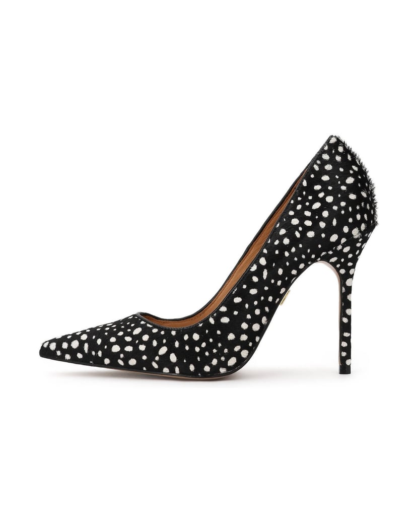 Kazar-Black-pumps-with-white-dots-čierna