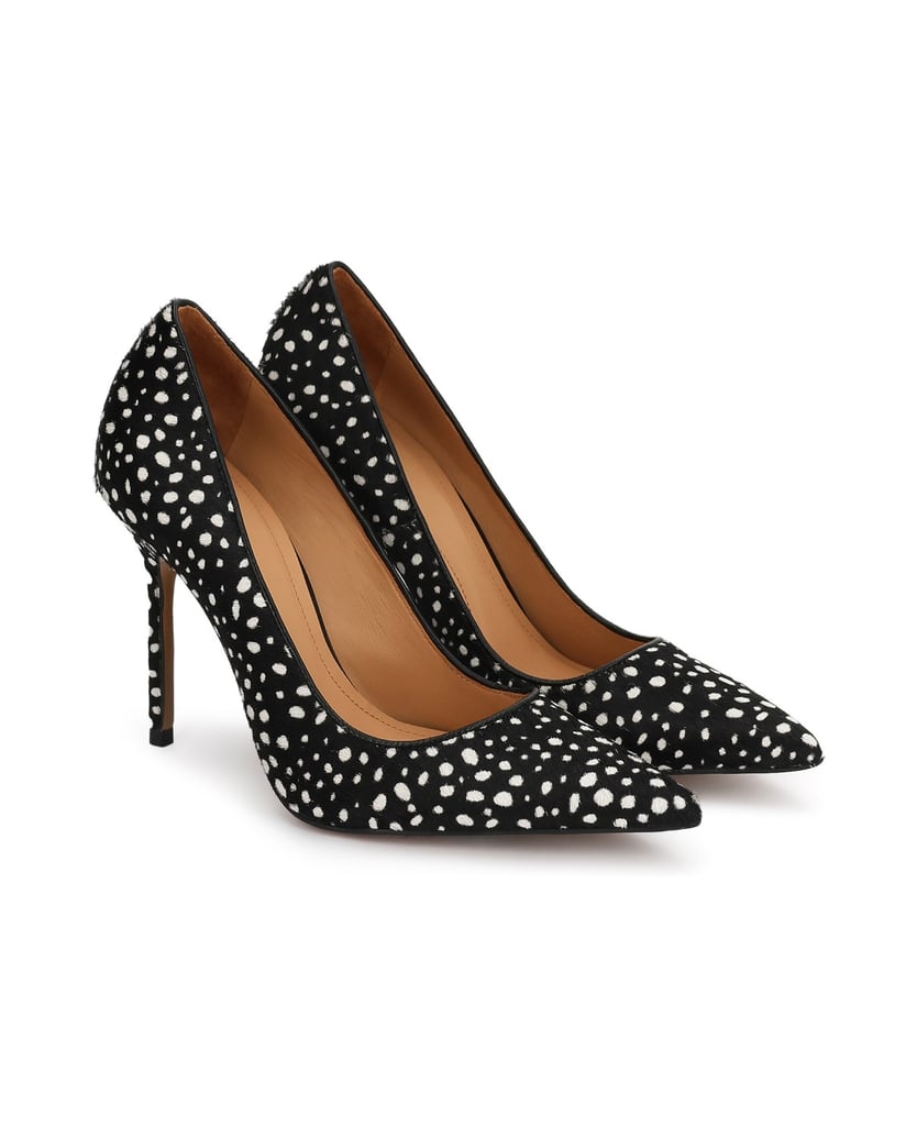 Kazar-Black-pumps-with-white-dots-čierna