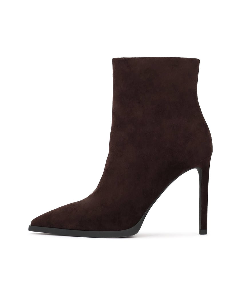 Kazar-Elegant-dark-brown-suede-booties-tmavě-hnědá