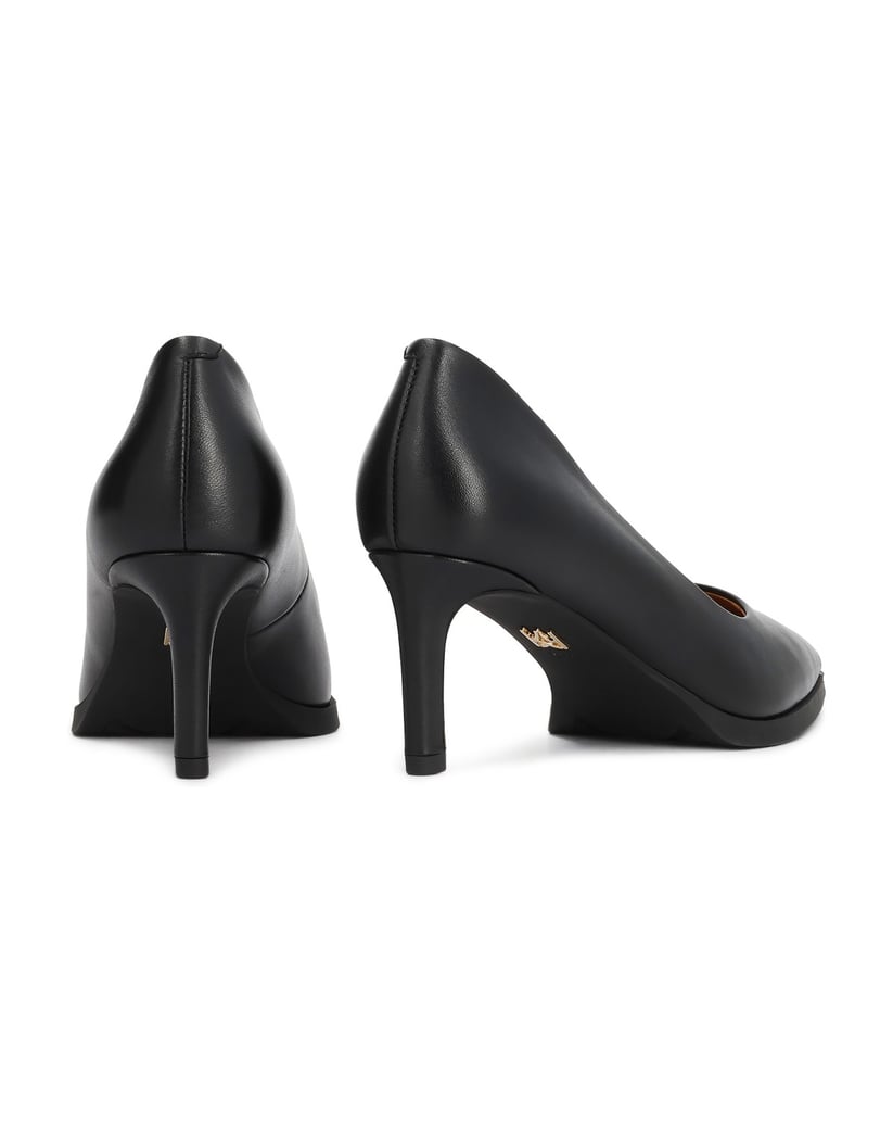 Kazar-Classic-heeled-leather-pumps-čierna