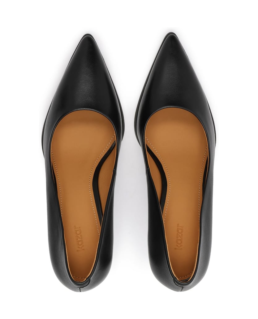 Kazar-Classic-heeled-leather-pumps-čierna