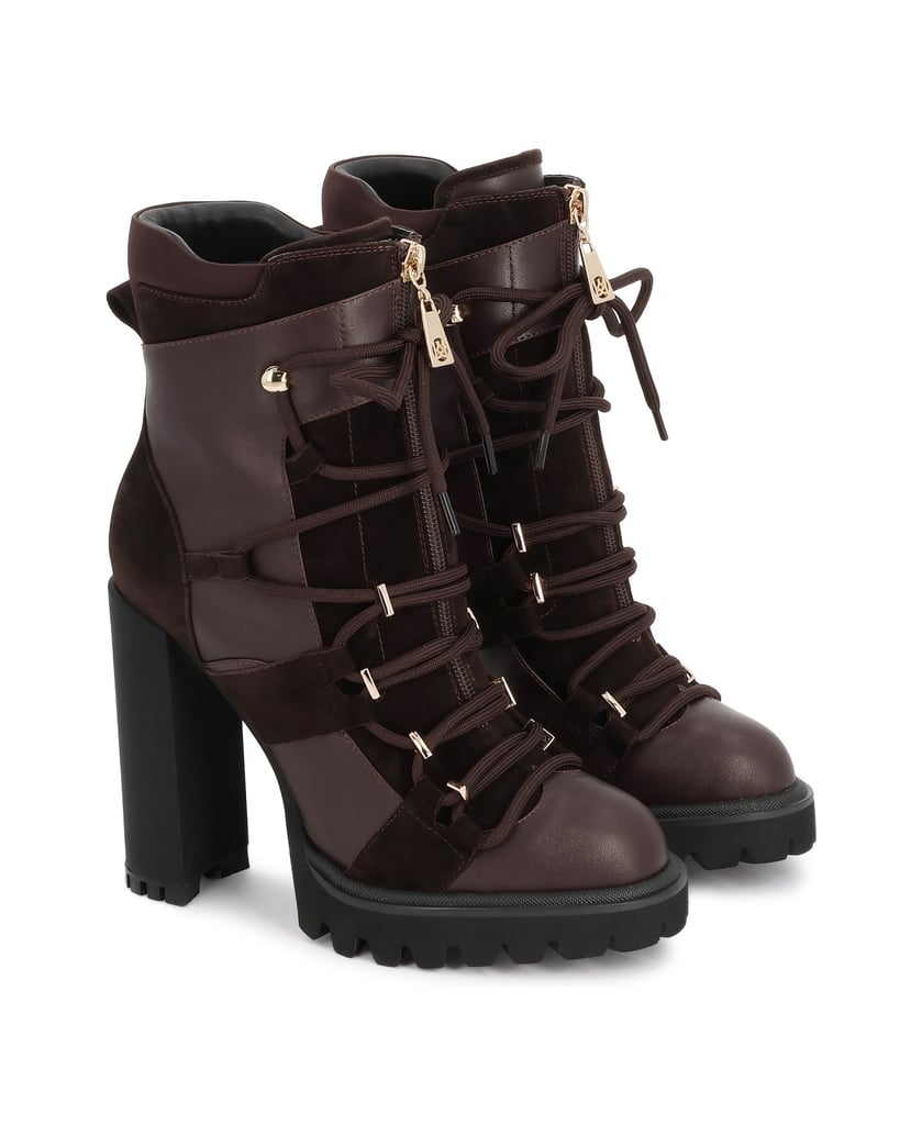 Kazar-Brown-platform-booties-in-smooth-leather-and-suede-tmavá-hnedá
