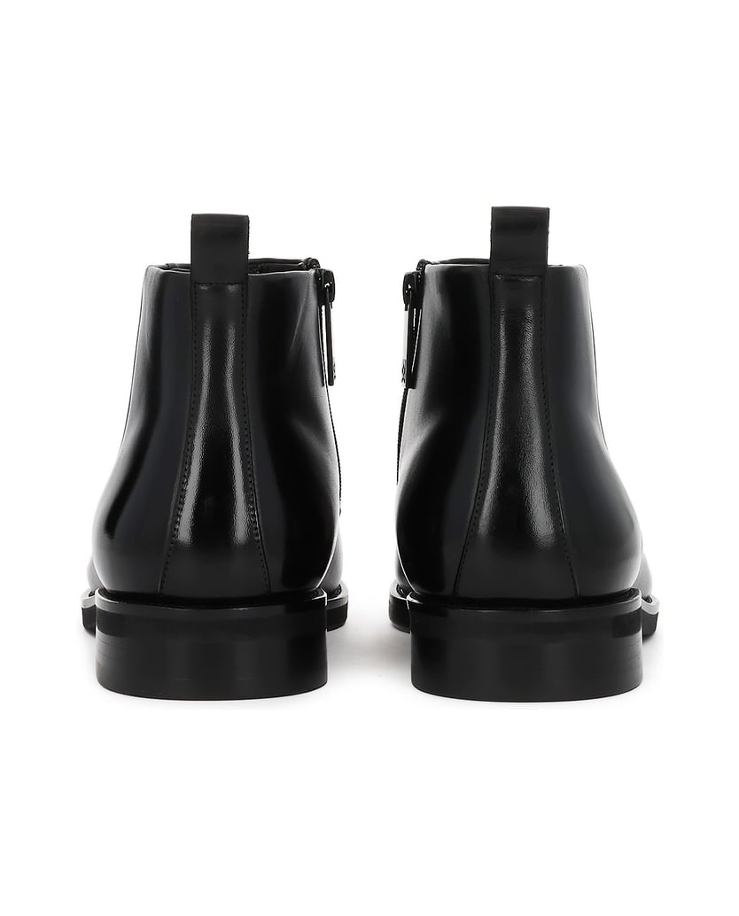 Kazar-Classic-black-men's-zippered-booties-čierna