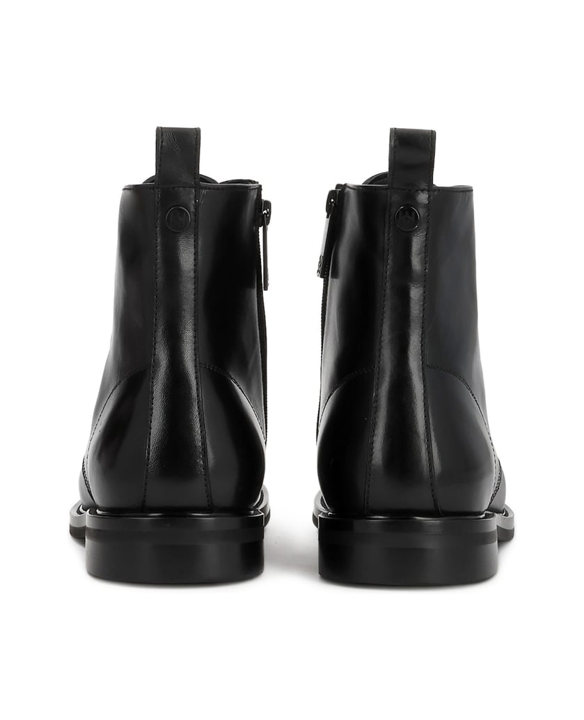Kazar-Minimalist-men's-flat-ankle-boots-in-genuine-leather-čierna