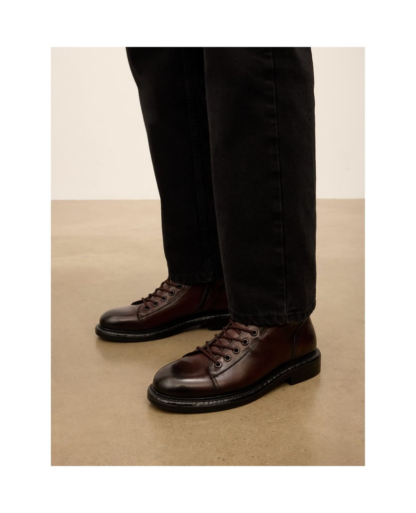 Kazar-Shaded-genuine-leather-flat-ankle-boots-with-insulation-hnedá