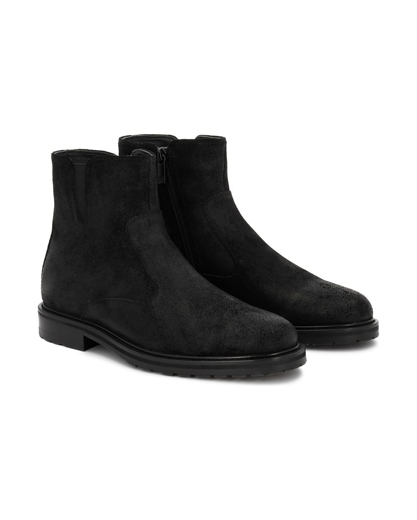 Kazar-Men's-suede-zip-up-booties-černá