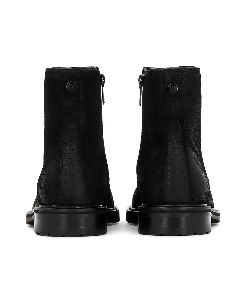 Kazar-Men's-suede-zip-up-booties-černá
