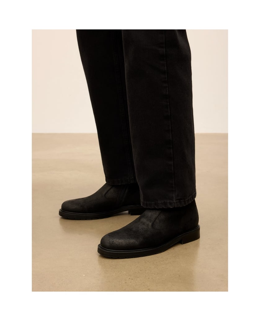 Kazar-Men's-suede-zip-up-booties-černá