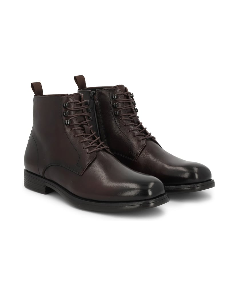 Kazar-Leather-flat-ankle-boots-with-ankle-boots-upper-hnědá
