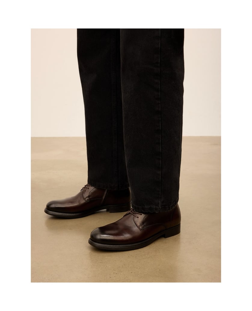 Kazar-Leather-flat-ankle-boots-with-ankle-boots-upper-hnědá