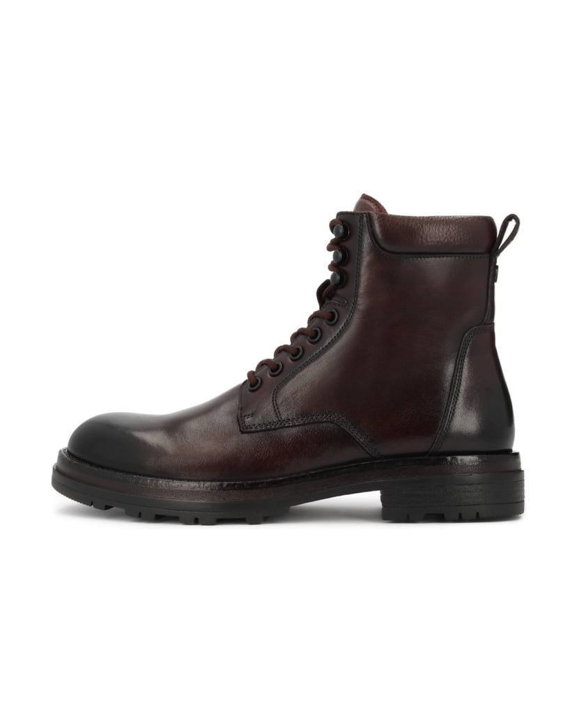 Kazar-Flat-Ankle-Boots-in-brown-leather-with-zipper-and-lacing-hnedá