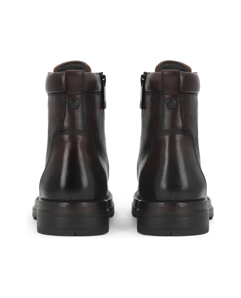 Kazar-Flat-Ankle-Boots-in-brown-leather-with-zipper-and-lacing-hnedá