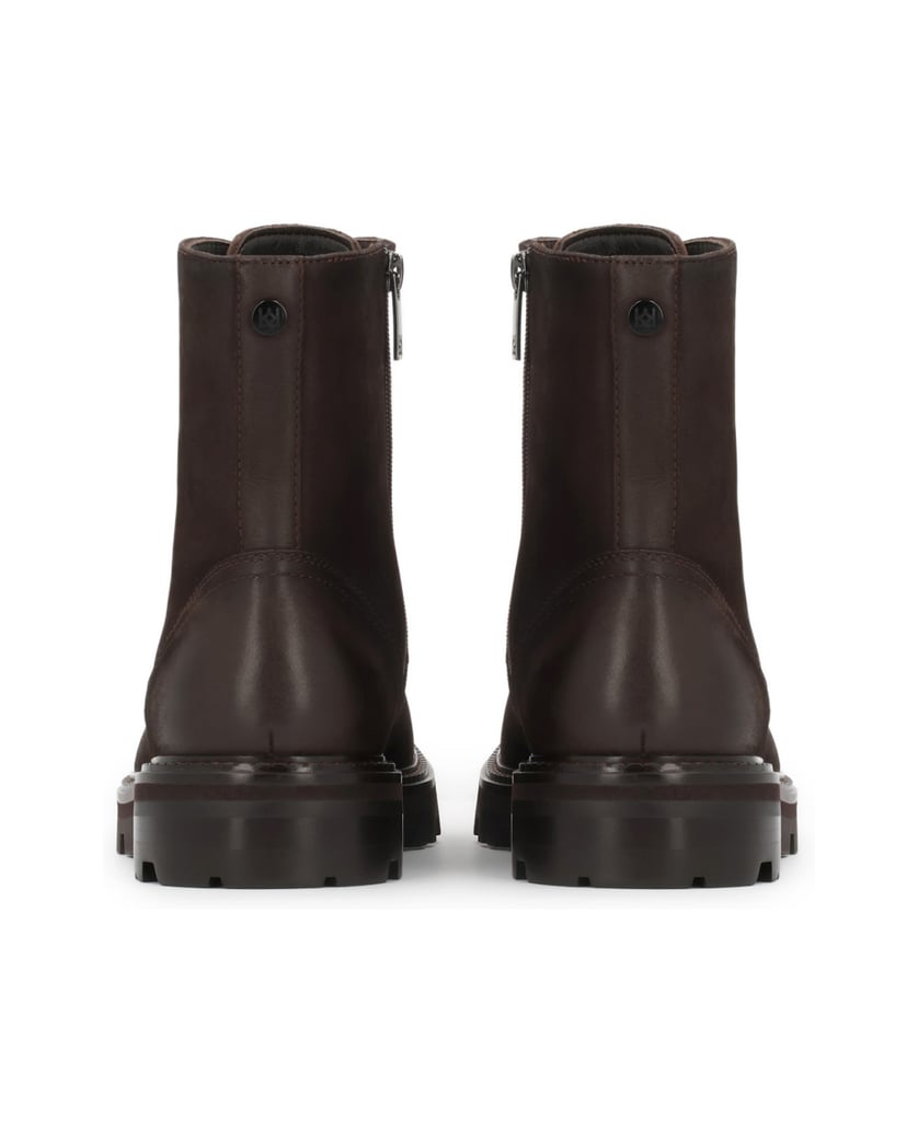 Kazar-Brown-nubuck-ankle-booties-hnedá