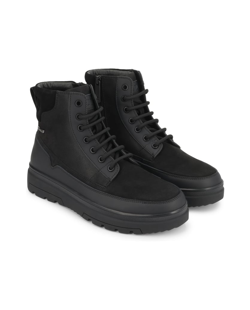 Kazar-Flat-ankle-boots-with-Thinsulate-technology-made-of-different-materials-černá