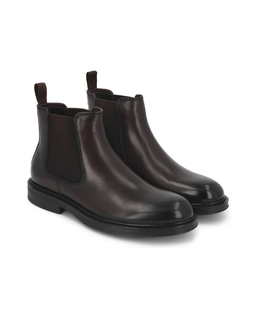 Kazar-Brown-leather-boots-with-contrasting-sole-hnedá