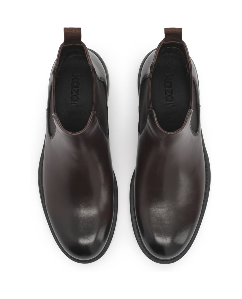 Kazar-Brown-leather-boots-with-contrasting-sole-hnedá