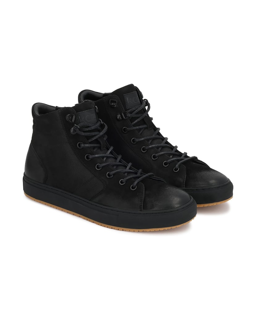 Kazar-Black-sneakers-with-high-nubuck-and-fabric-upper-čierna