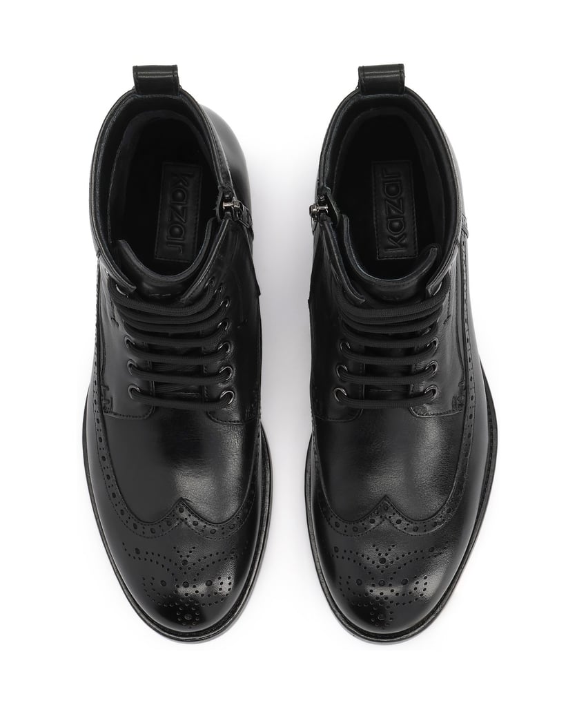 Kazar-Flat-ankle-boots-in-a-timeless-design-čierna
