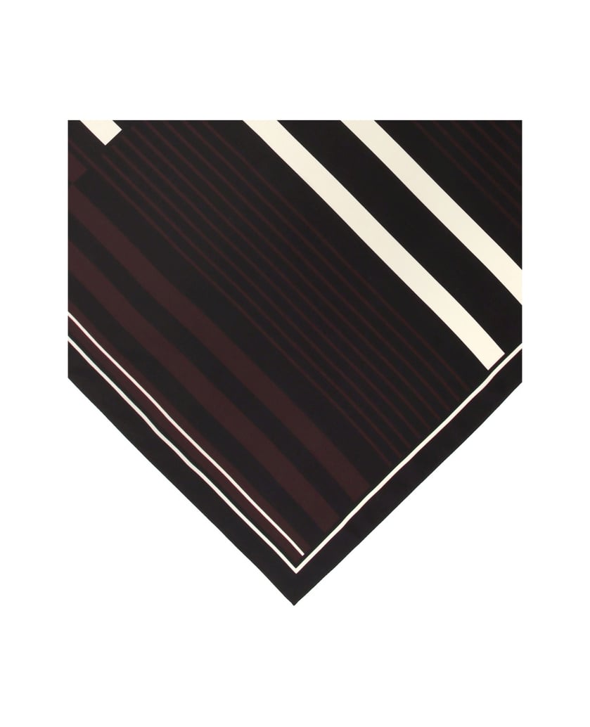 Kazar-Luxury-silk-scarf-with-irregular-stripes-čierna