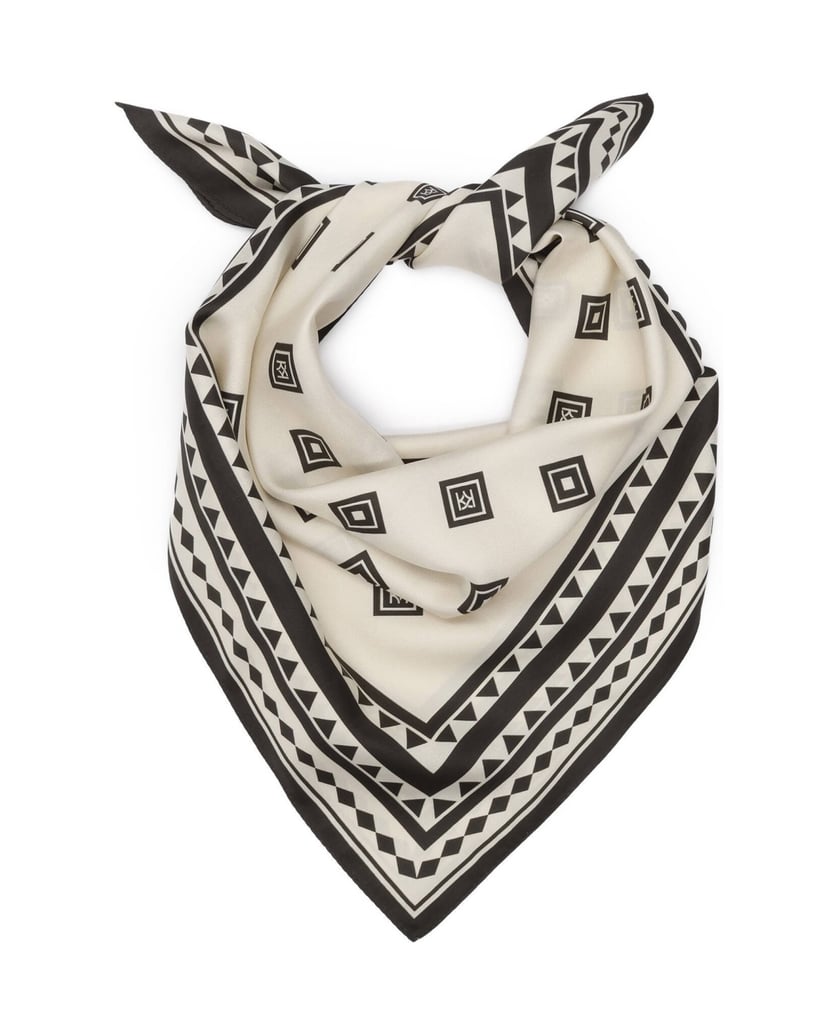 Kazar-Silk-scarves-white-and-black-with-geometric-pattern-biela