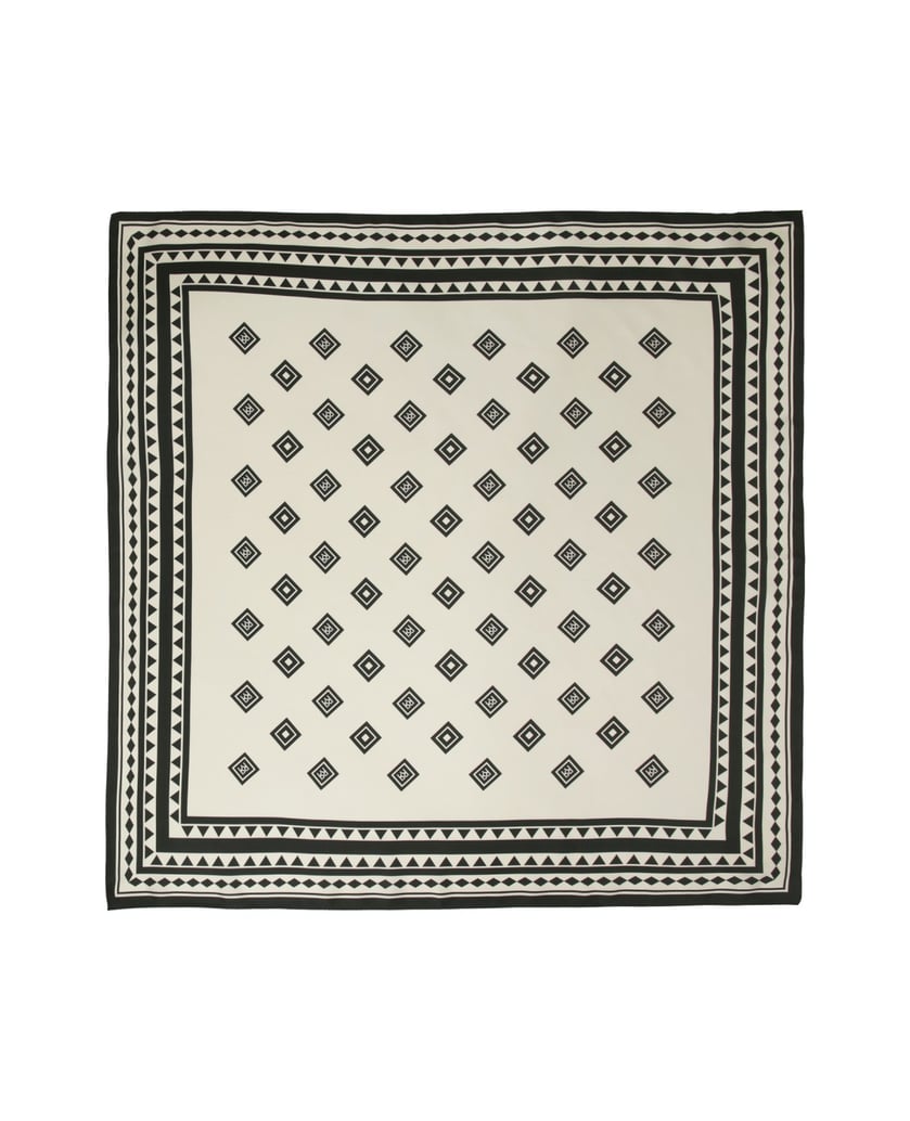 Kazar-Silk-scarves-white-and-black-with-geometric-pattern-biela