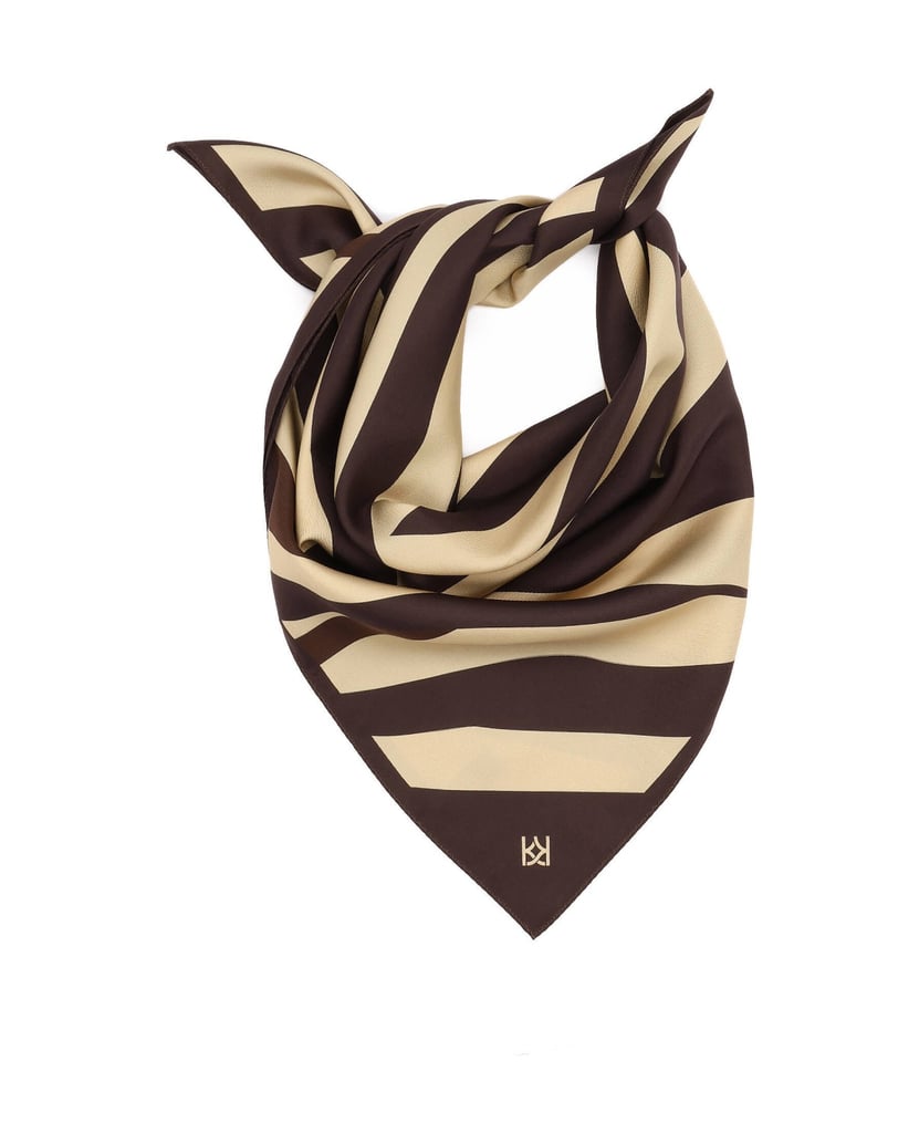 Kazar-Silk-scarf-with-a-zebra-motif-in-shades-of-brown-and-beige-hnedá
