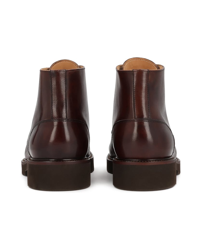 Kazar-Brown-derby-flat-ankle-boots-with-toe-cap-nose-hnedá