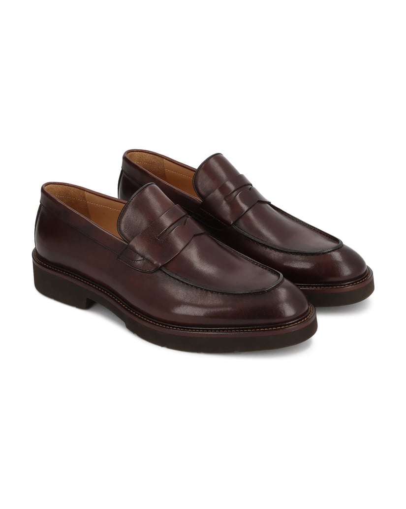 Kazar-Classic-loafers-in-genuine-leather-hnedá