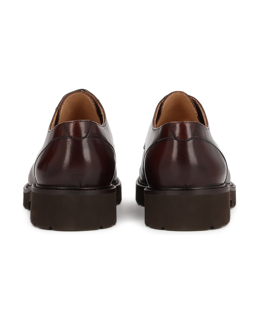 Kazar-Brown-derby-shoes-with-overlapping-toe-box-hnedá
