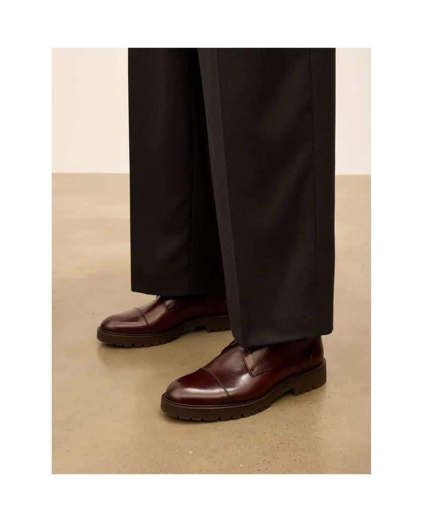Kazar-Brown-derby-shoes-with-overlapping-toe-box-hnědá