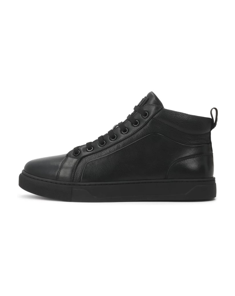 Kazar-Black-leather-sneakers-with-high-upper-čierna