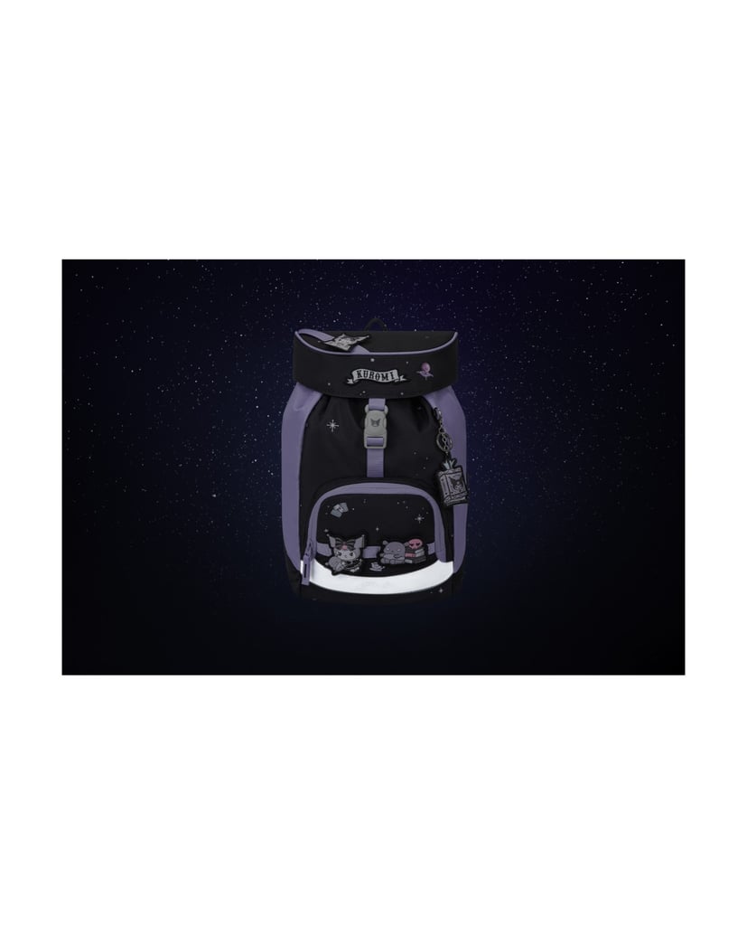 Baagl-Schulrucksack-Set-Airy-Kuromi-Fortune-Dream-3tlg:-Schulrucksack,-Federmäppchen,-Turnbeutel-schwarz