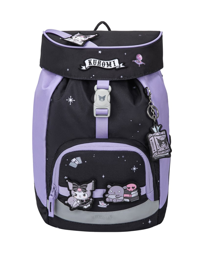 Baagl-Schulrucksack-Set-Airy-Kuromi-Fortune-Dream-3tlg:-Schulrucksack,-Federmäppchen,-Turnbeutel-schwarz