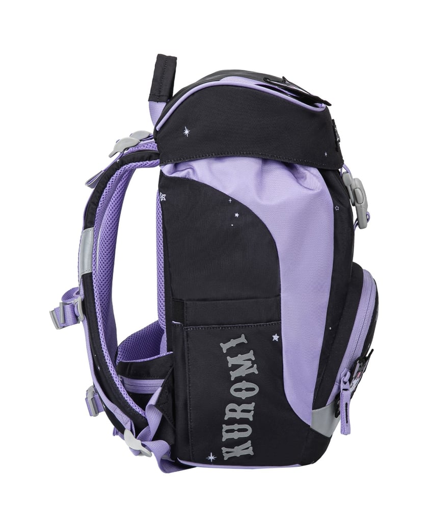 Baagl-Schulrucksack-Set-Airy-Kuromi-Fortune-Dream-3tlg:-Schulrucksack,-Federmäppchen,-Turnbeutel-schwarz
