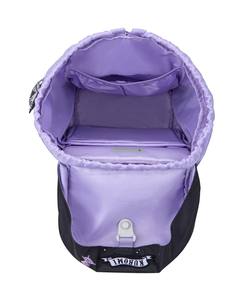 Baagl-Schulrucksack-Set-Airy-Kuromi-Fortune-Dream-3tlg:-Schulrucksack,-Federmäppchen,-Turnbeutel-schwarz
