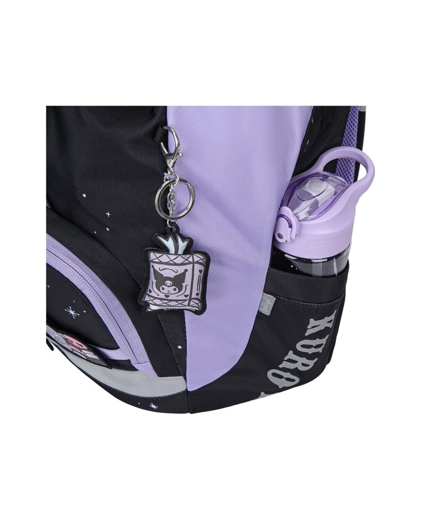 Baagl-Schulrucksack-Set-Airy-Kuromi-Fortune-Dream-3tlg:-Schulrucksack,-Federmäppchen,-Turnbeutel-schwarz