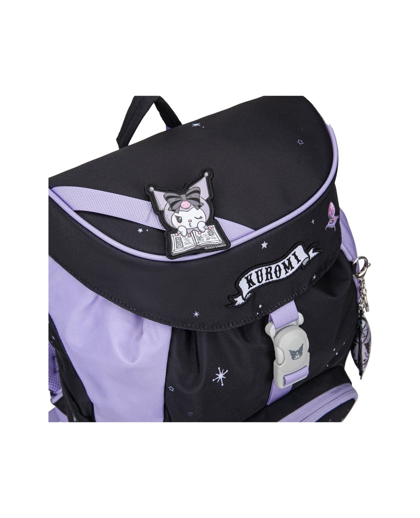 Baagl-Schulrucksack-Set-Airy-Kuromi-Fortune-Dream-3tlg:-Schulrucksack,-Federmäppchen,-Turnbeutel-schwarz