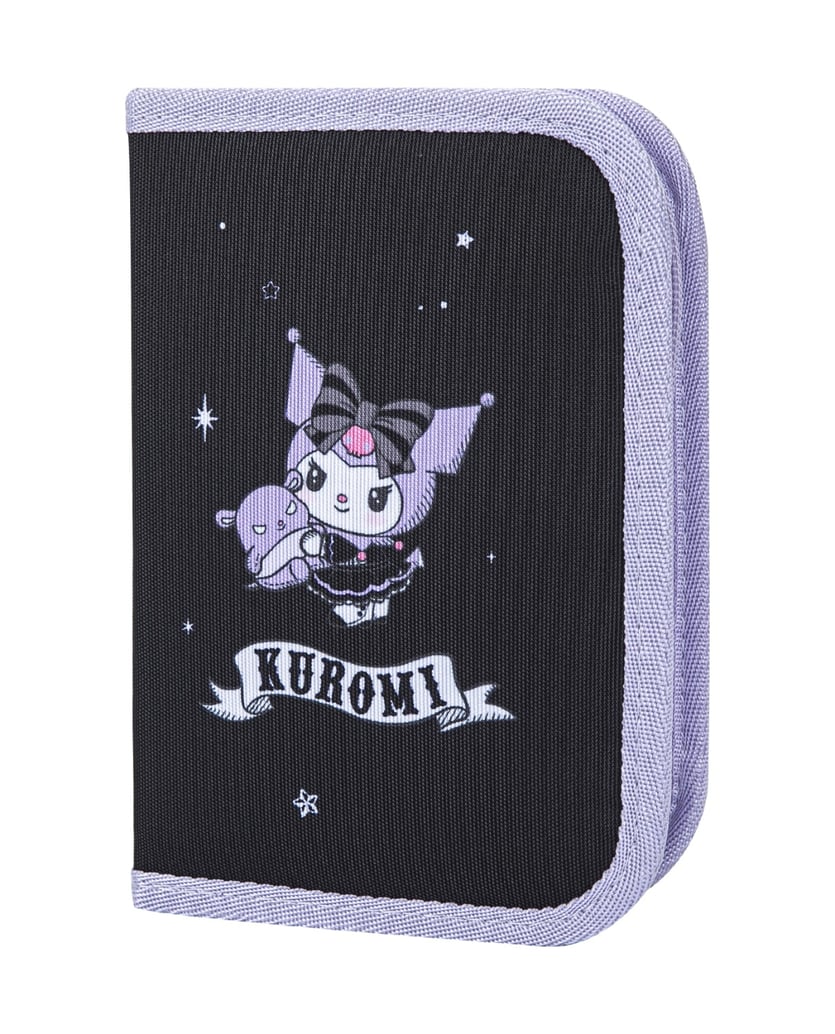Baagl-Schulrucksack-Set-Airy-Kuromi-Fortune-Dream-5tlg:-Schulrucksack,-Federmäppchen,-Turnbeutel,-Schürze,-Brustbeutel-schwarz