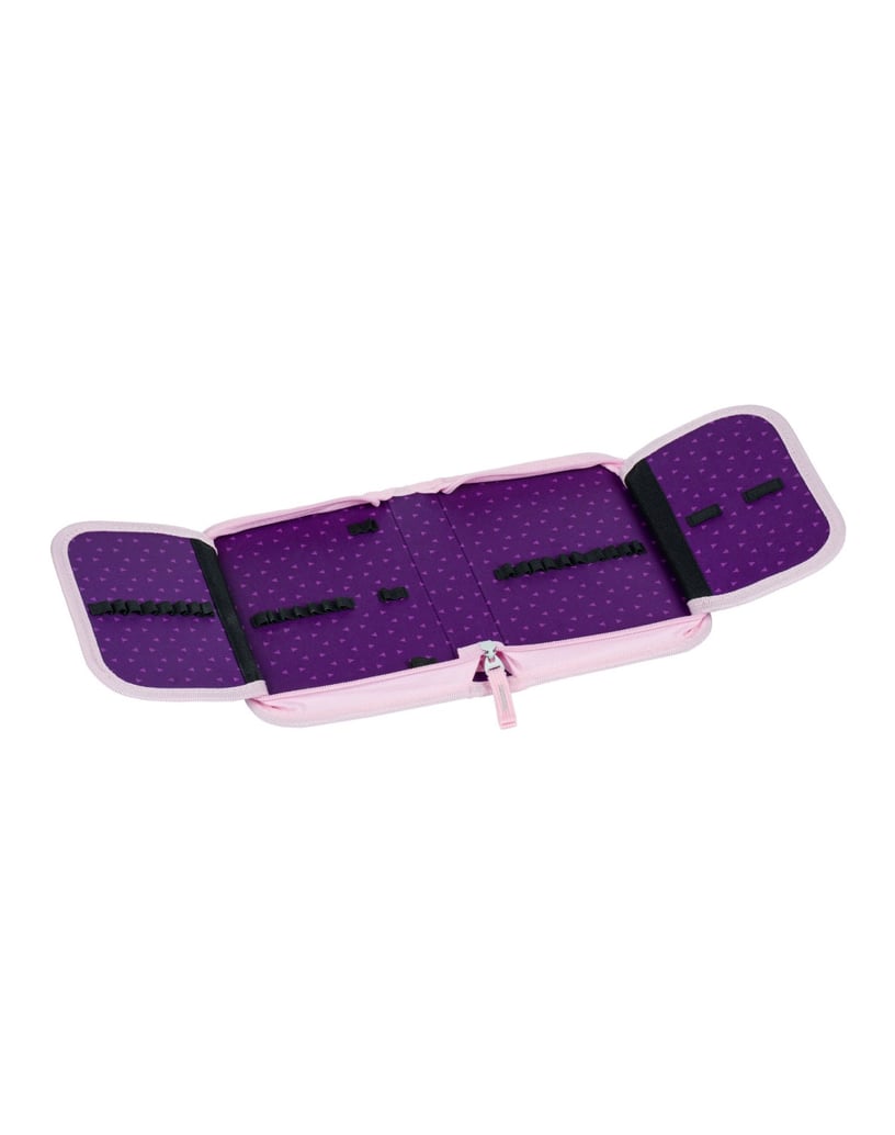 Baagl-Schulranzen-Set-Ergo-Pferd-5tlg.:-Schulranzen,-Federmäppchen,-Turnbeutel,-Schürze,-Brustbeutel-lila
