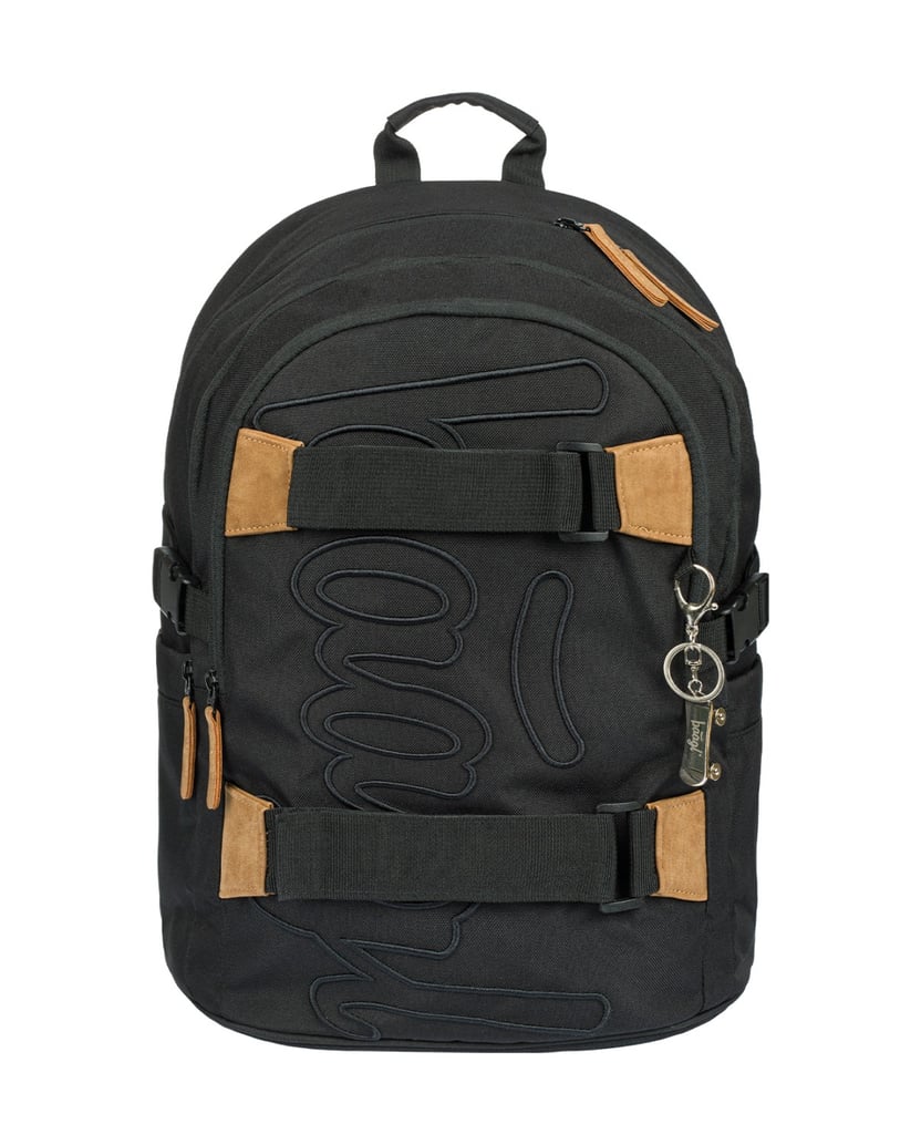 Baagl-Schulrucksack-Set-Skate-Darkness-5tlg.:-Schulrucksack,-Federmäppchen,-Turnbeutel,-Bauchtasche,-Laptophülle-schwarz